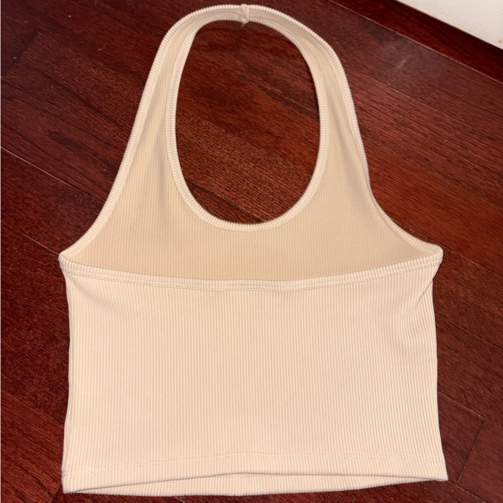 H&M Cream Ribbed Top - Picture 2 of 3
